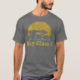 Camiseta Retro Sunset RV Stay Class C Camping Camper Gift