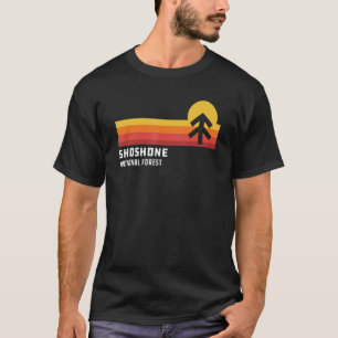 Camiseta Retro Sunset Shoshone National Forest Cody Wyoming