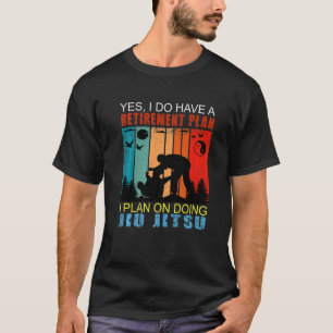 Camiseta Retro Sunset Slogan Retirement Eu Planejo Fazer Ji