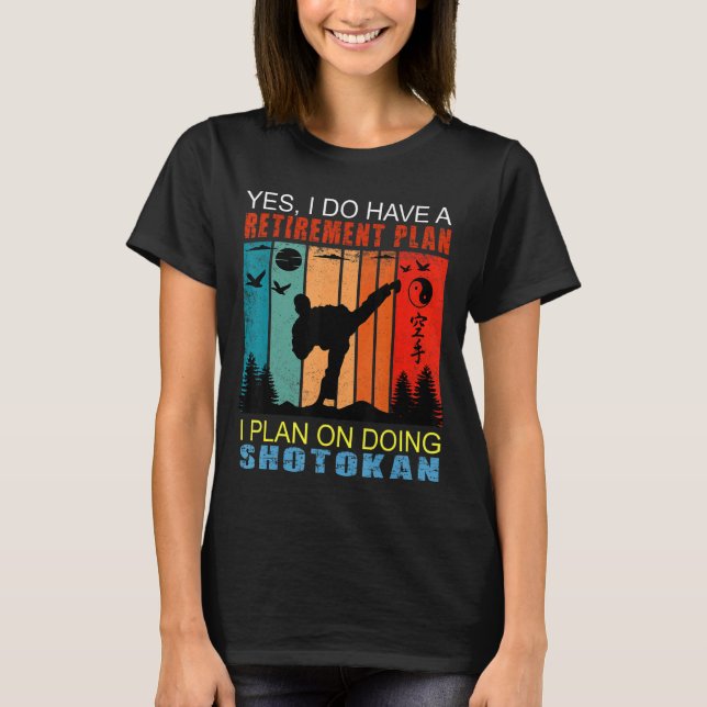 Camiseta Retro Sunset Slogan Retirement Eu Planejo Fazer Sh (Frente)