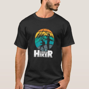 Camiseta Retro Sunset Words Best Hiker Mountain Outdoor Hi
