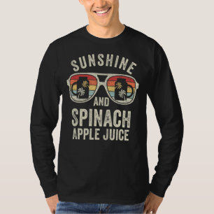 Camiseta Retro Sunshine E Espinafre Homens De Verão