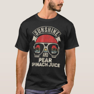 Camiseta Retro Sunshine E Pear Spinach Juice Summer Men W