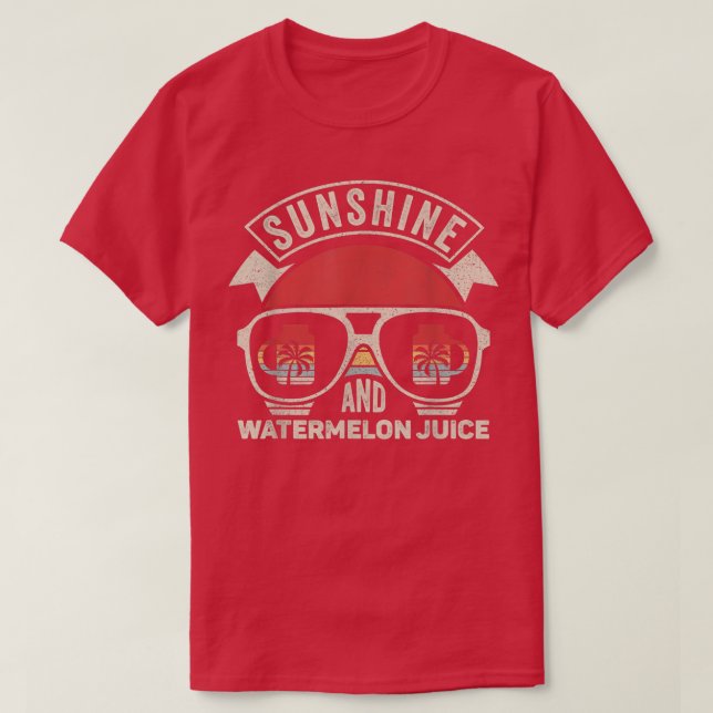 Camiseta Retro Sunshine E Watermelon Sumice Summer Men (Frente do Design)
