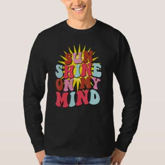 Camiseta Retro Sunshine On My Mind Groovy Summer