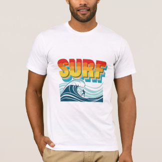 Camiseta Retro Surf Wave Art