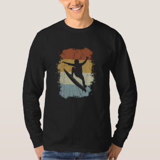 Camiseta Retro Surfer Kick Out Wave Jumping Surfing