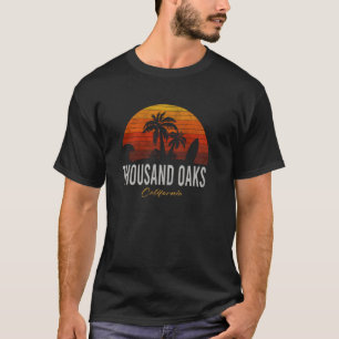 Camiseta Retro Surfer Vintage Beac Mil Oaks na Califórnia