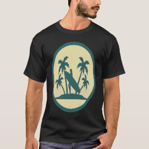 Camiseta Retro Surfing Beach Vintage Summer Sport