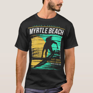 Camiseta Retro Surfing Myrtle Beach South olina Vintage Sur