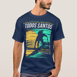 Camiseta Retro Surfing Santos Mexico Vintage Surfer B