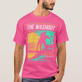 Camiseta Retro Surfing the Washington Folly Beach South oli