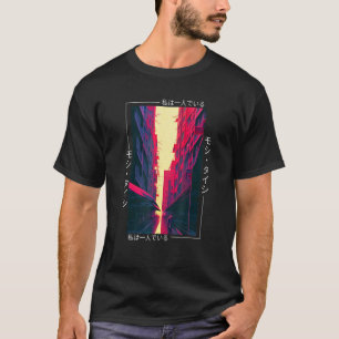 Camiseta Retro Synthwave Japonês Vaporwave Art Otaku, anos