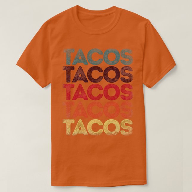 Camiseta Retro Tacos  Vintage Taco Tuesday Mexican (Frente do Design)