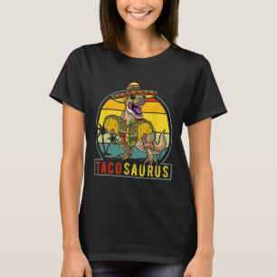 Camiseta Retro Tacosaurus Taco Dinossauro T Rex Funny Cinco