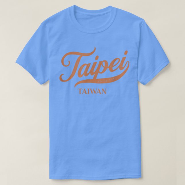 Camiseta Retro Taiwan CityVintage Taipei (Frente do Design)