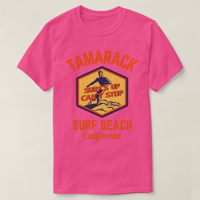 Camiseta Retro Tamarack Surf Beach Carlsbad California Oran (Frente do Design)