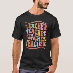 Camiseta Retro Teacher Inspirational Smile Teacher Elementa