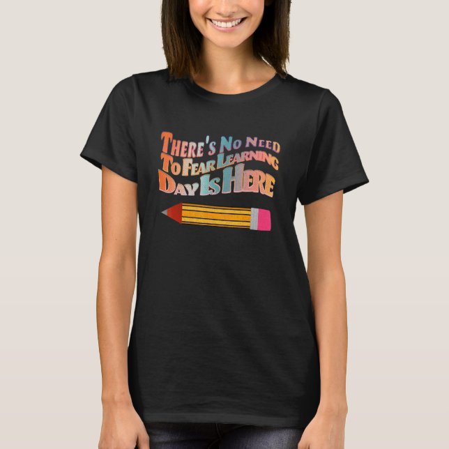 Camiseta Retro Teacher's First Day Of School Learning Day's (Frente)