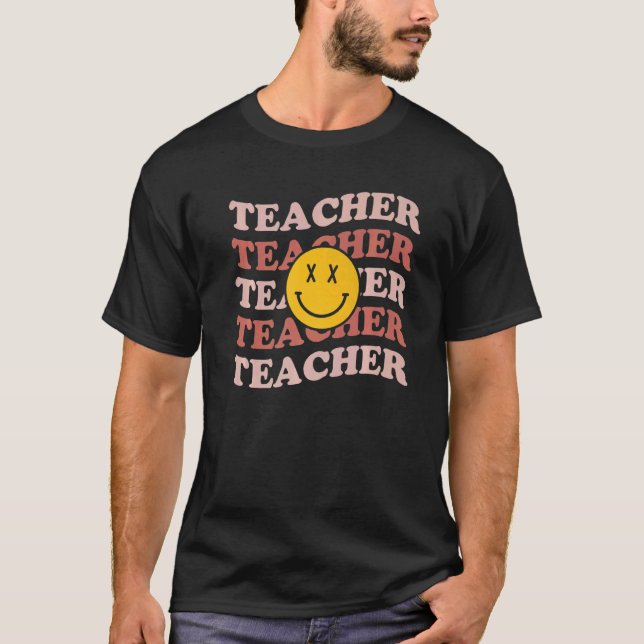 Camiseta Retro Teachers Inspirational Colorful Elementary S (Frente)