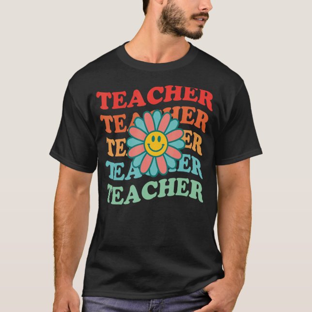 Camiseta Retro Teachers Inspirational Colorful Elementary S (Frente)