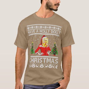 Camiseta Retro tem um amor de Natal Holly Dolly Parton Mus