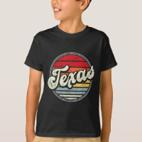 Retro Texas Home State Legal Estilo 70s Sunset Men