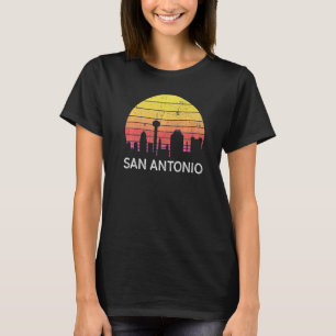 Camiseta Retro Texas San Antonio Skyline Vintage Urban Buil