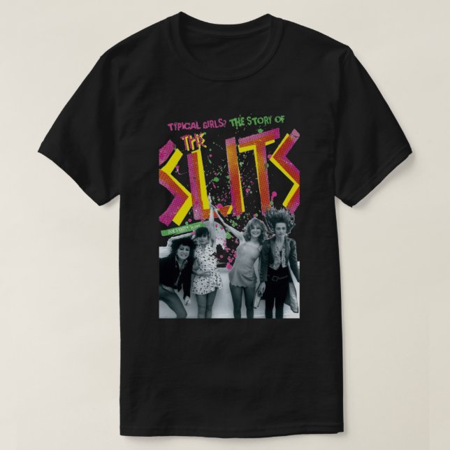 Camiseta Retro The Slits Band Rock Gift For Fans (Frente do Design)