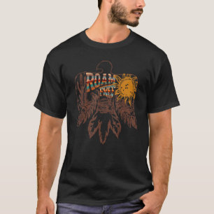 Camiseta Retro Thunderbird Desert Cactus Roam Free Western