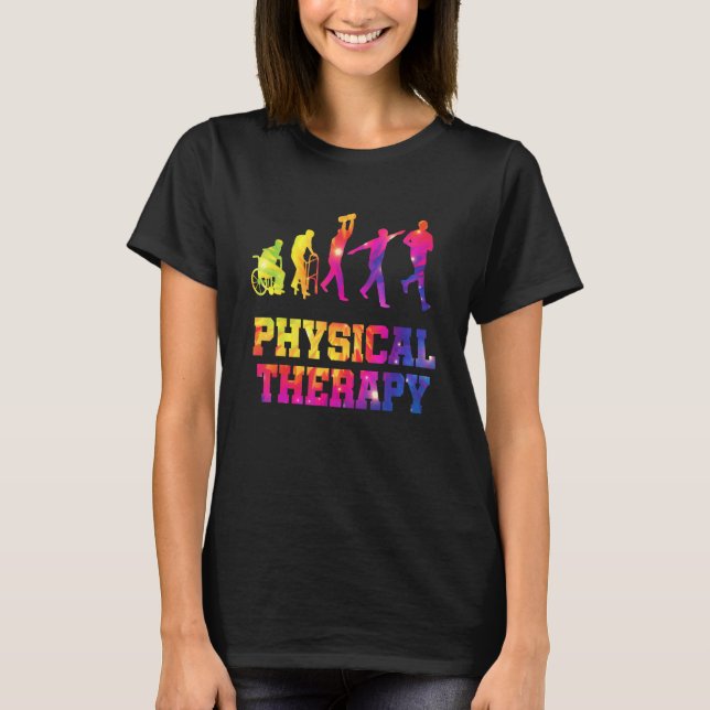 Camiseta Retro Tie Dye Physical Therapy Evolution  PT Thera (Frente)