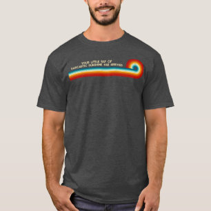 Camiseta Retro tira seu pequeno raio de sol sarcástico