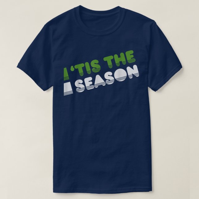 Camiseta Retro Tis The Season Christmas877  (Frente do Design)