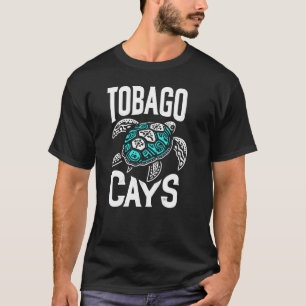 Camiseta Retro Tobago Cays Tartaruga Marítima, Caribe do Oc