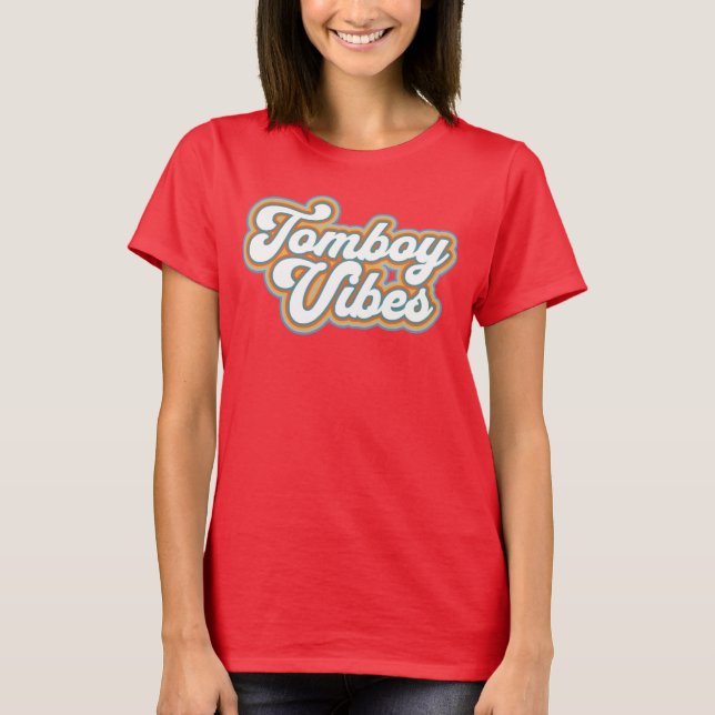 Camiseta Retro Tomboy Vibes Girl (Frente)