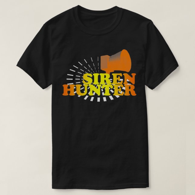 Camiseta Retro Tornado Siren Hunter (Frente do Design)