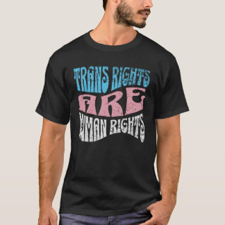 Camiseta Retro Trans Right are Human Rights Transgender LGB