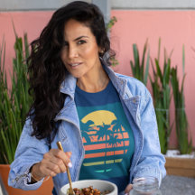 Retro Tropical Beach Sunset Palm Trep Unisex