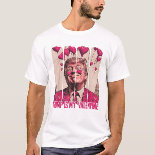 Camiseta Retro Trump É O Meu Namorados Trump Valentine Day
