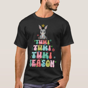 Camiseta Retro Tuki Tuki Burro É a Temporada Árvore de Nata