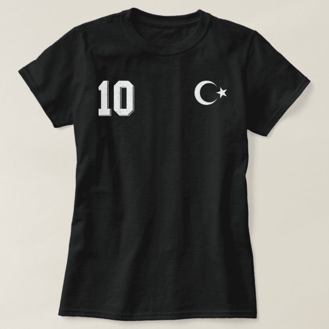 Camiseta Retro Turkey Football Turkiye  Soccer Home Jersey  (Frente do Design)