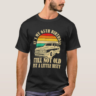 Camiseta Retro Turning 65 Anos Vintage Men 65
