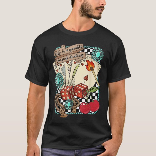 Camiseta Retro Turquoise Western Wild West Cowboy Cowgirl  (Frente)