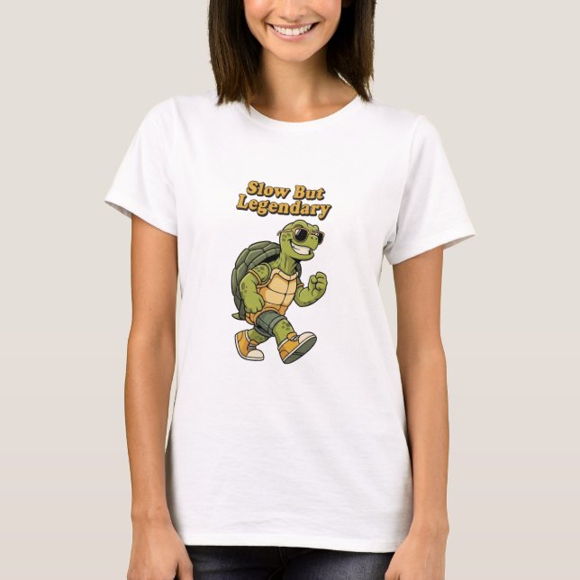 Camiseta Retro Turtle Legendary Calm Women’s T-Shirt (Frente)