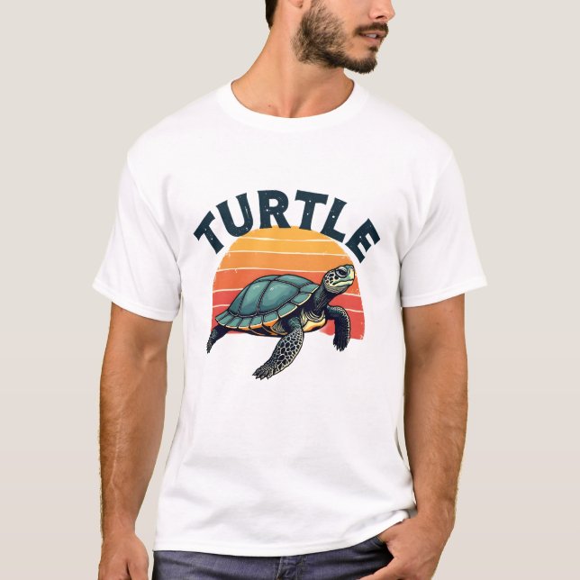 Camiseta Retro Turtle T-Shirt (Frente)