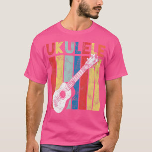 Camiseta Retro Ukulele Hawaii Musical Uke