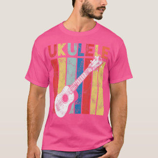 Camiseta Retro Ukulele Hawaii Musical Uke