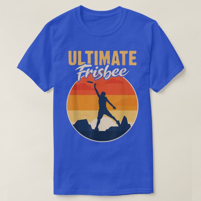 Camiseta Retro Ultimate Jogador Frisbee Homens Mulheres Vin (Frente do Design)