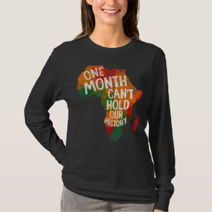 Camiseta Retro Um Mês Pode Segurar Nossa História Bla Afric