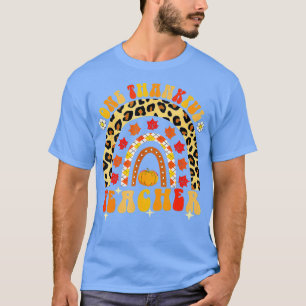 Camiseta Retrô Um Professor Engraçado Chuva de Ação de Graç
